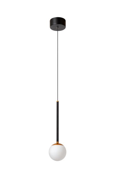 Lucide CALINA - Pendant light - Ø 9,9 cm - LED Dim. - CCT - 1x7W 2200K/3300K - With replaceable LED module - Black - Premium